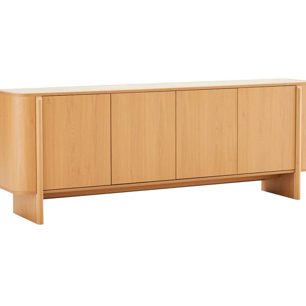 Best Senkki MORBEN 202,5x42xK75 cm, tammikoristeinen melamiini, beige Senkit