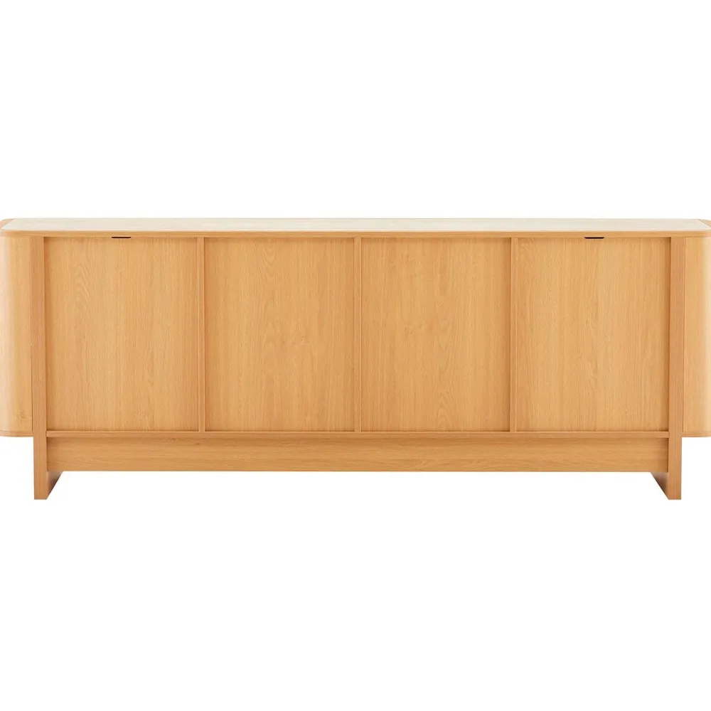 Best Senkki MORBEN 202,5x42xK75 cm, tammikoristeinen melamiini, beige Senkit