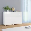Senkki korkeakiilto valkoinen 107x35x80 cm*FinePRICE Online