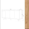 Senkki Shans tammi/valkoinen*Linento Furniture Online