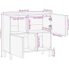 Senkki musta 80x33x75 cm tekninen puu (17675)*FinePRICE Best