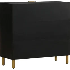 Senkki musta 80x33x75 cm tekninen puu (17675)*FinePRICE Best
