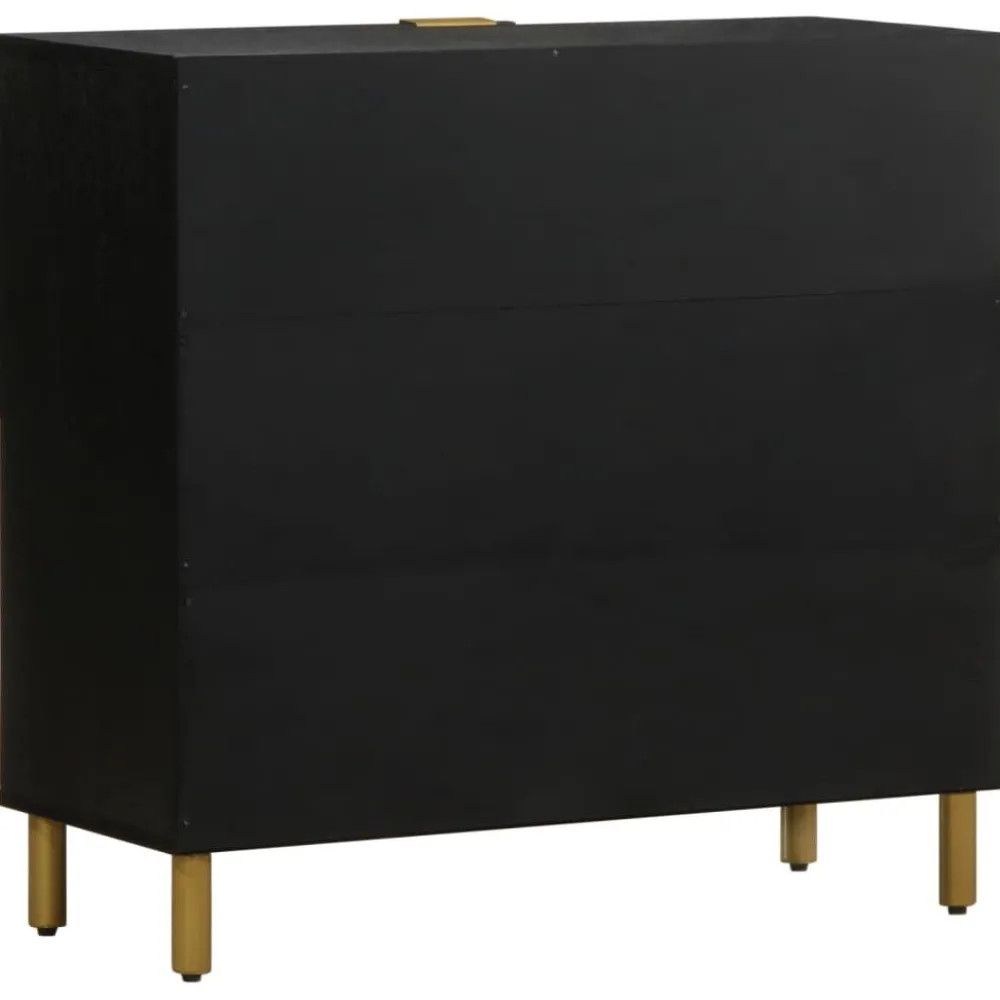 Senkki musta 80x33x75 cm tekninen puu (17675)*FinePRICE Best
