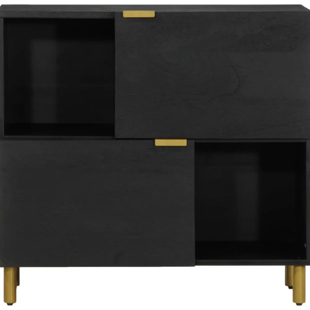 Senkki musta 80x33x75 cm tekninen puu (17675)*FinePRICE Best