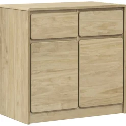 Senkki SAUDA tammenvärinen 80x43x75,5 cm täysi mänty (77600) Senkit