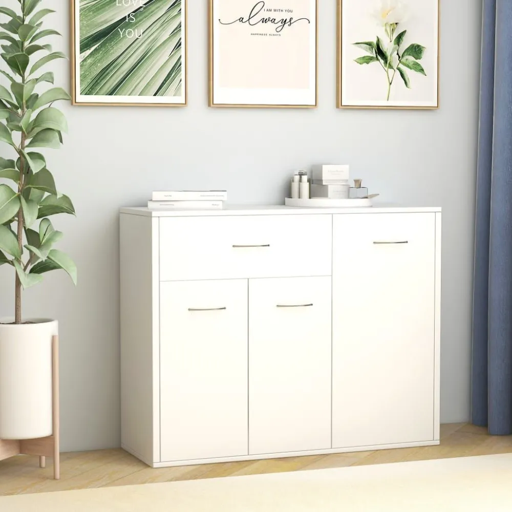 Senkki valkoinen 88x30x70 cm lastulevy*FinePRICE Sale