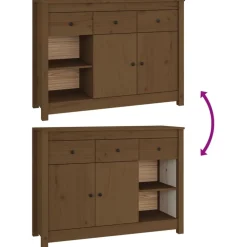 Discount Senkki 100x35x74cm, mänty, eri värejä Senkit