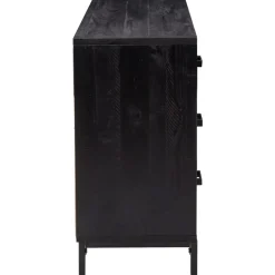 New Senkki 110x35x70 cm mänty musta Senkit