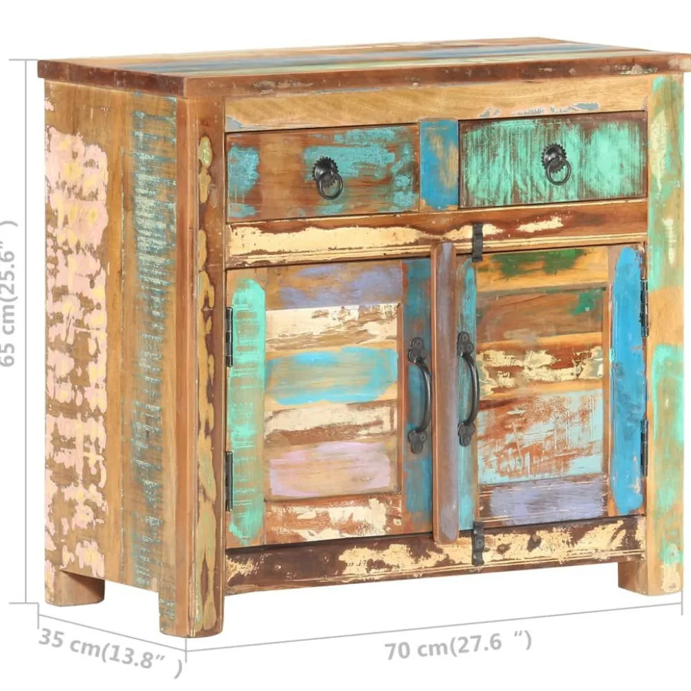 Online Senkki 70x35x65 cm täysi kierrätetty puu (87490) Senkit