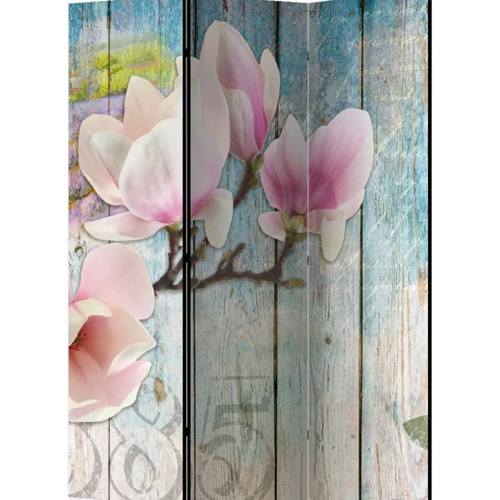 Discount Sermi Pink Flowers on Wood 135x172cm Sermit