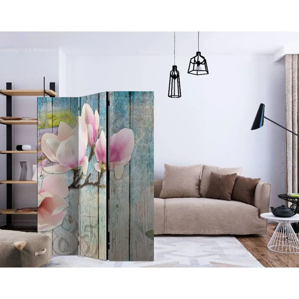 Discount Sermi Pink Flowers on Wood 135x172cm Sermit