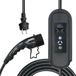New Sähköauton latauslaite EV, Type2, 1-vaihe, 16A, 3.7kW, 8m kaapeli Sähköauton Latauslaitteet