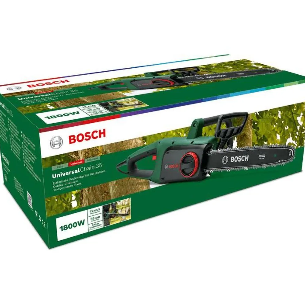 Discount Sähköketjusaha Bosch UniversalChain 35 lisäketjulla Sähkömoottorisahat