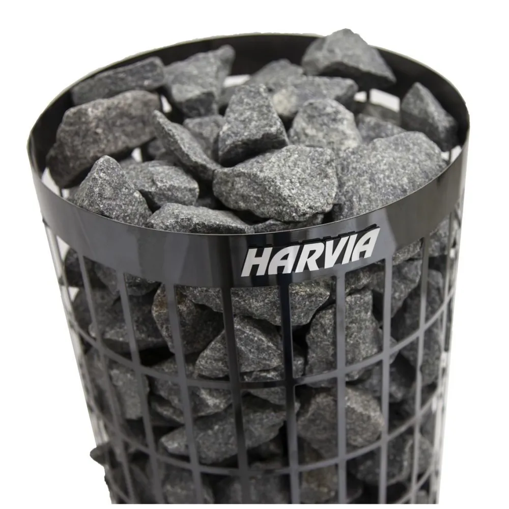 Sähkökiuas Cilindro PC70 Black Steel 7 kW 6-10 m³ kiinteä ohjaus*Harvia Online