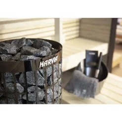 Sähkökiuas Cilindro PC70 Black Steel 7 kW 6-10 m³ kiinteä ohjaus*Harvia Online