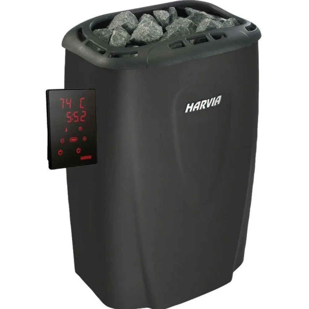 Clearance Sähkökiuas Moderna V45XE Black 4,5 kW 3-6 m³ erillinen ohjaus Harvia-Kiukaat