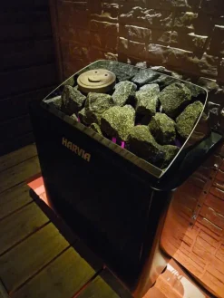 Sähkökiuas Sähkäri KIP60 6 kW 5-8 m³ kiinteä ohjaus musta*Harvia