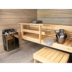 Best Sähkökiuas The Wall SW60 Black Steel 6 kW 5-8 m³ kiinteä ohjaus Harvia-Kiukaat