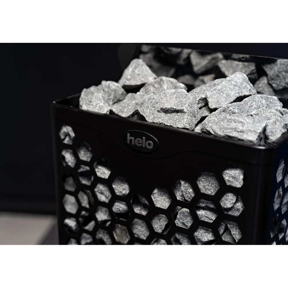 Sähkökiuas Hanko 80 STJ 8 kW 8-12 m³ kiinteä ohjaus musta*Helo Sale