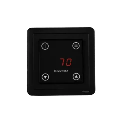 Sähkökiuas Aura E2 6,6 kW 6-9 m³ erillinen ohjaus musta*Mondex Clearance