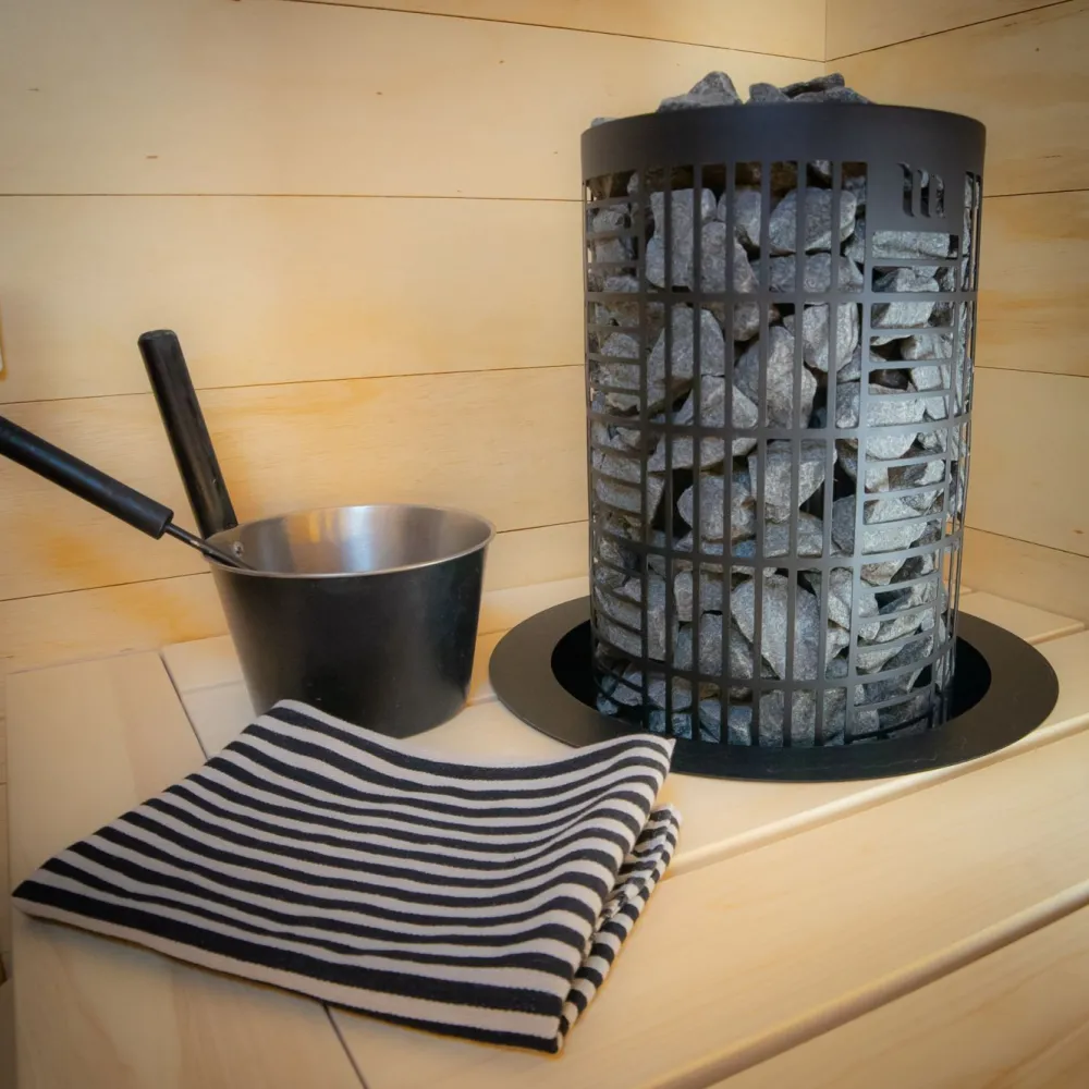 Sähkökiuas Tahko M 9,0 kW 8-15 m³ kiinteä ohjaus musta*Mondex Clearance