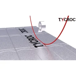 Sähkölämmityksen aluslevy UHP05 1200x600x20 mm alle ø7 mm kaapelille Vesikiertoinen Lattialämmitys|Xps-Eristeet