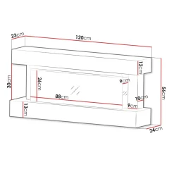 Sähkötakka KIOTO, 120x56cm*Nomla Clearance