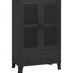 Säilytysarkku 70x40x115cm, metalli, eri värejä*FinePRICE Outlet