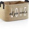 Säilytyskori All You Need Is Love, 30x12x18cm, vaaleanruskea*Linento Best