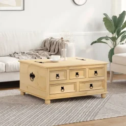 New Säilytyslaatikko Corona 90x78x45 cm täysi mänty (02770) Säilytysarkut