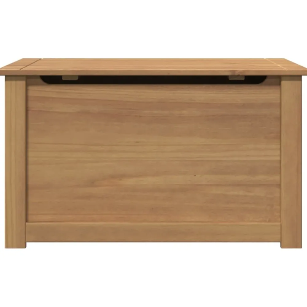 Säilytyslaatikko kannella Panama 79x42x46 cm täysi mänty (16387)*FinePRICE