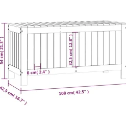 Säilytyslaatikko täysi mänty, 108x42,5x54 cm, eri värejä (28151)*FinePRICE Online