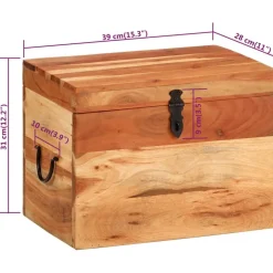 Outlet Säilytyslaatikko 39x28x31cm, eri materiaaleja Säilytysarkut