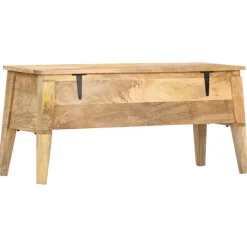 Hot Säilytyslaatikko 99x35x48 cm mangopuu Säilytysarkut