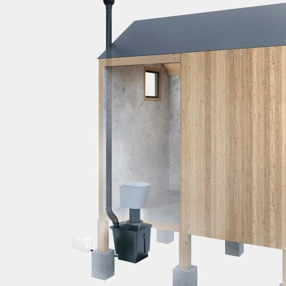 Outlet Sisäkuivakäymälä Green Toilet Lux posliini-istuimella Kompostikäymälät