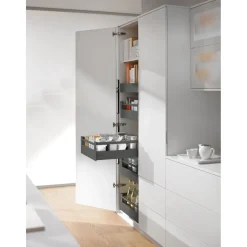 Sisälaatikko hidasteilla matala eri kokoja harmaa*Ideal Keittiöt Clearance