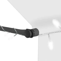 Sisäänkelattava markiisi ledillä 300 cm kerma*FinePRICE Online