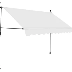 Sisäänkelattava markiisi ledillä 300 cm kerma*FinePRICE Online