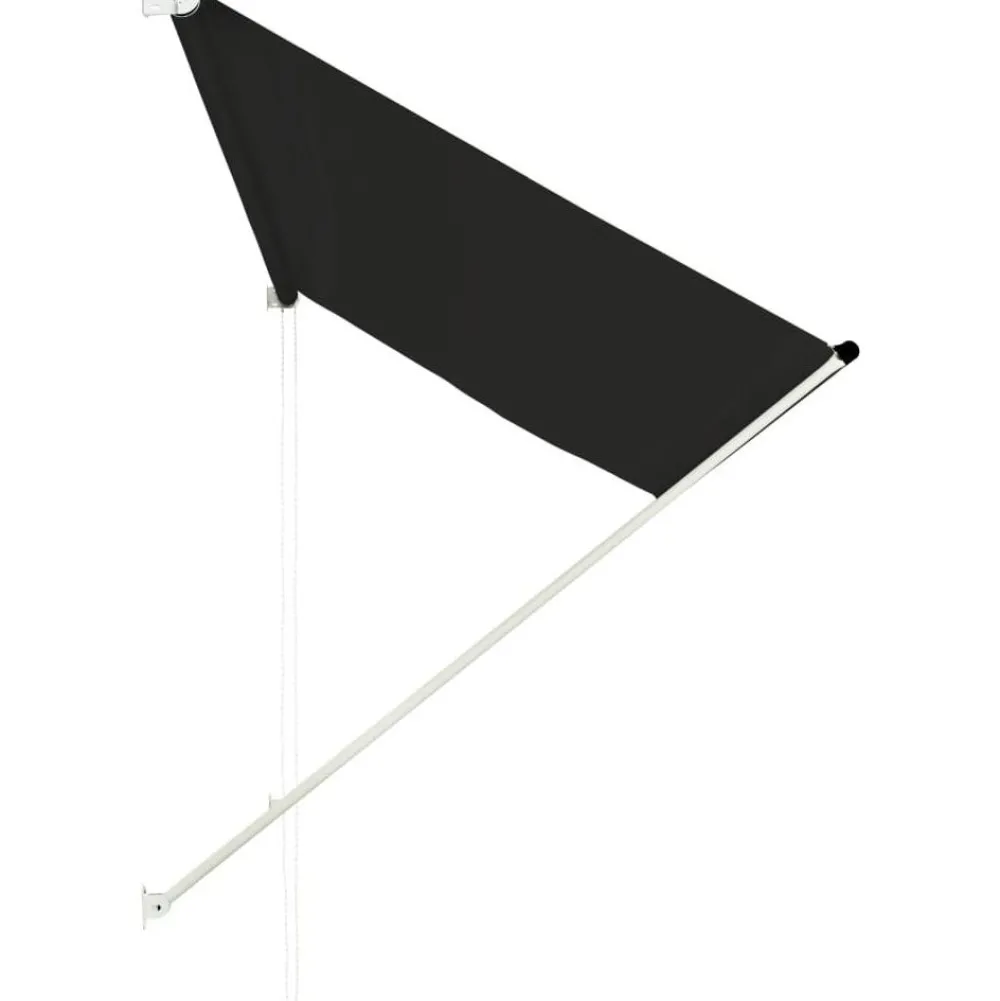 Outlet Sisäänkelattava markiisi 250x150 cm antrasiitti Markiisit
