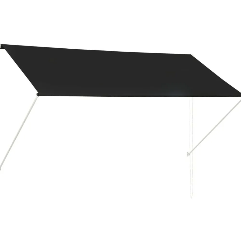 Outlet Sisäänkelattava markiisi 250x150 cm antrasiitti Markiisit