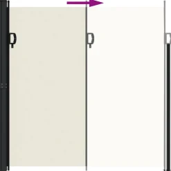 Clearance Sisäänvedettävä sivumarkiisi, eri kokoja ja värejä (33851) Markiisit
