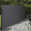 Sale Sisäänvedettävä sivumarkiisi , 160x400cm, yksisuuntainen, antrasiitinharmaa Markiisit