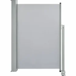 Sisäänvedettävä terassin sivumarkiisi 120 x 300 cm harmaa*FinePRICE Online