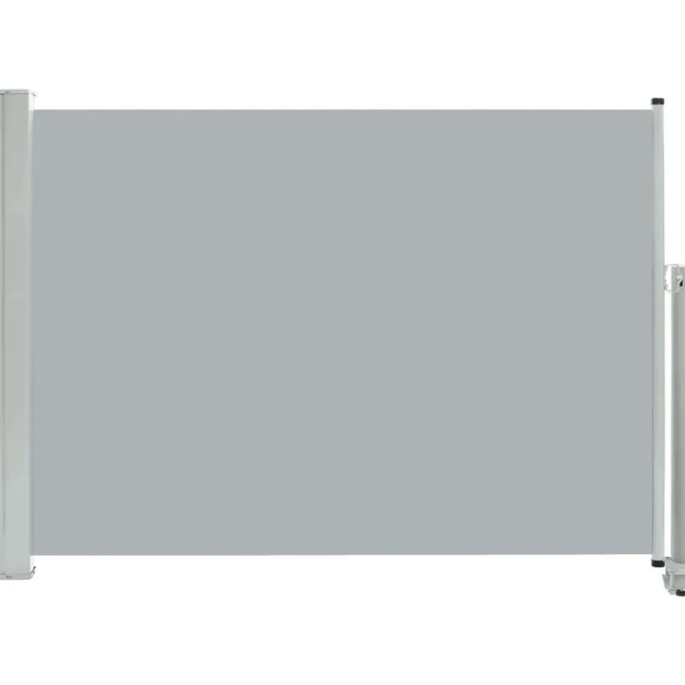 Hot Sisäänvedettävä terassin sivumarkiisi 80x300 cm harmaa Markiisit