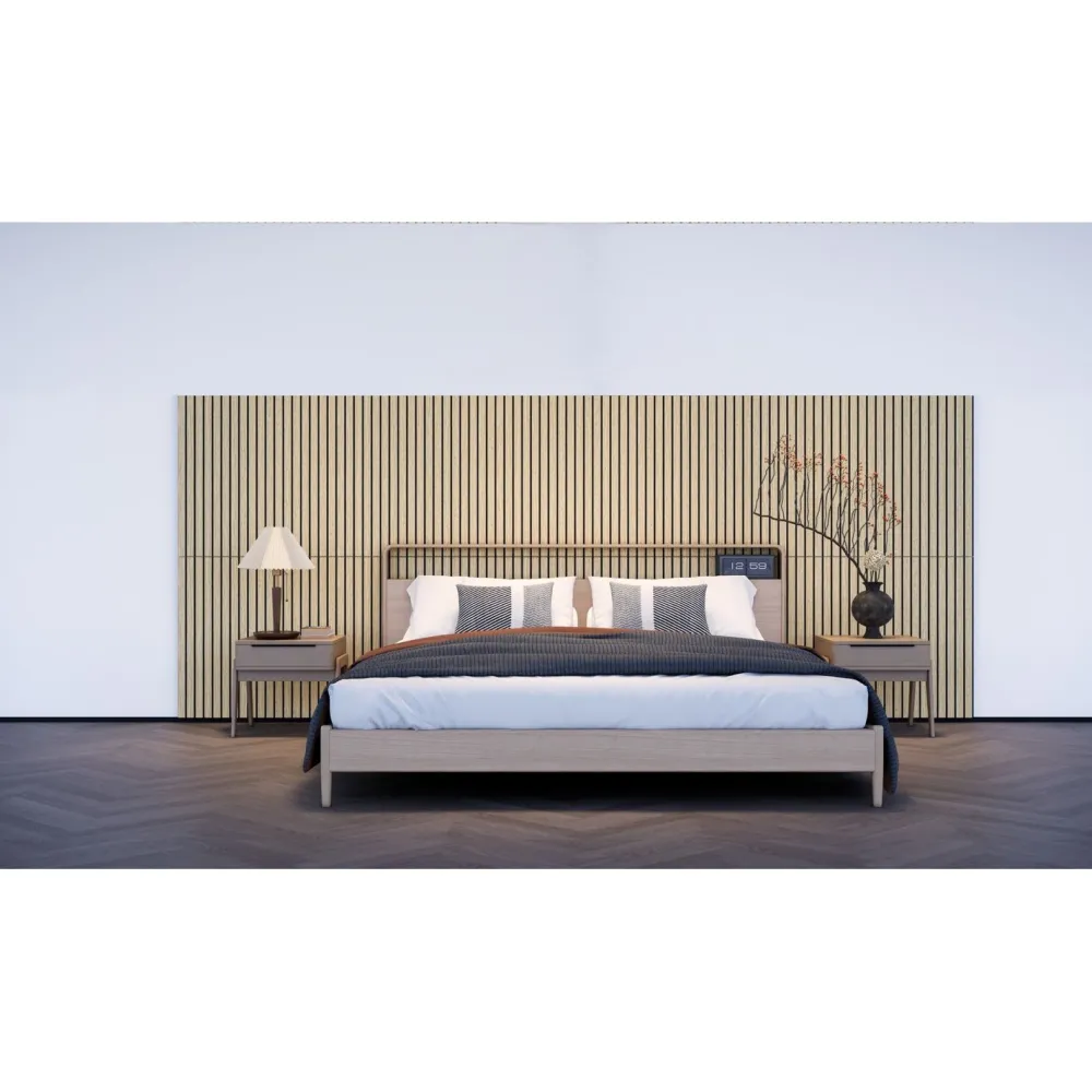 Hot Sisustuslevy/akustiikkalevy Slim Line Easy 60, 9x594x600mm, tammiviilu, tarrakiinnitteinen Sisustuslevyt