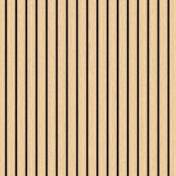 Hot Sisustuslevy/akustiikkalevy Slim Line Easy 60, 9x594x600mm, tammiviilu, tarrakiinnitteinen Sisustuslevyt