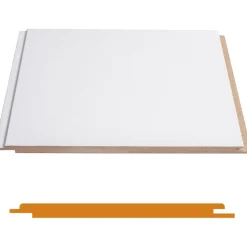 Sisustuspaneeli STP-0, 8x195x2070mm, mdf, ympäripontattu, valkoinen E0*Aarni Outlet
