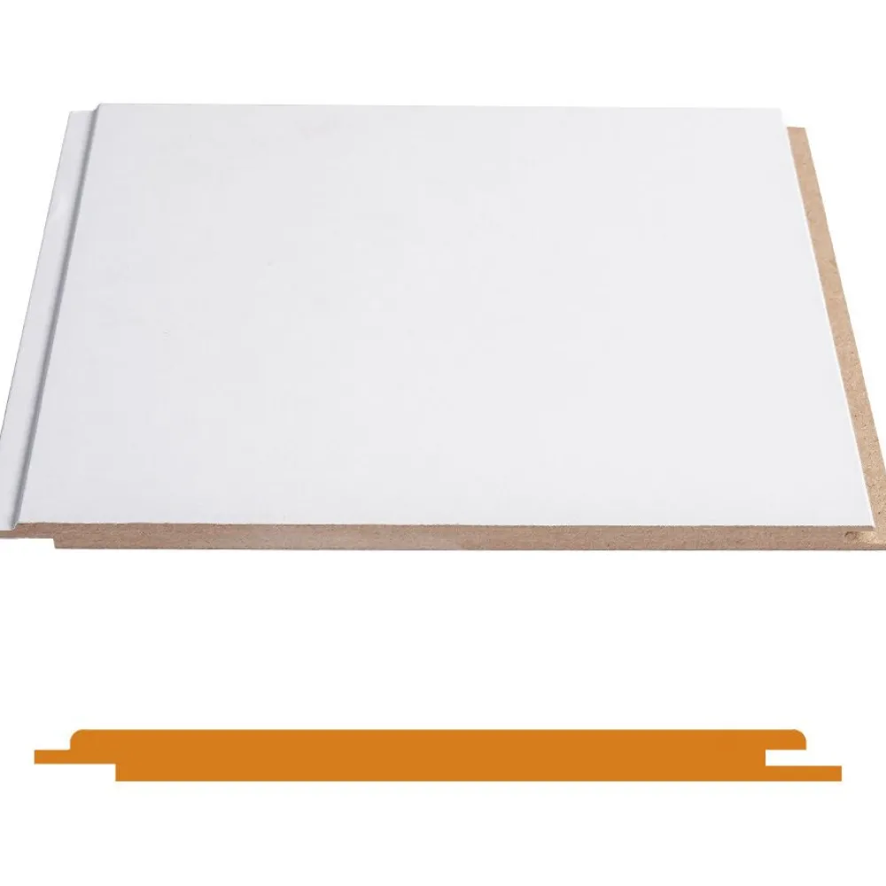 Sisustuspaneeli STP-0, 8x195x2070mm, mdf, ympäripontattu, valkoinen E0*Aarni Outlet