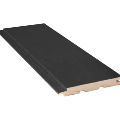 Hot Sisustus-/saunapaneeli Kuulas Kaamos 15x120x3000 mm haapa STS kuultava musta Saunapaneelit|Saunapaneelit