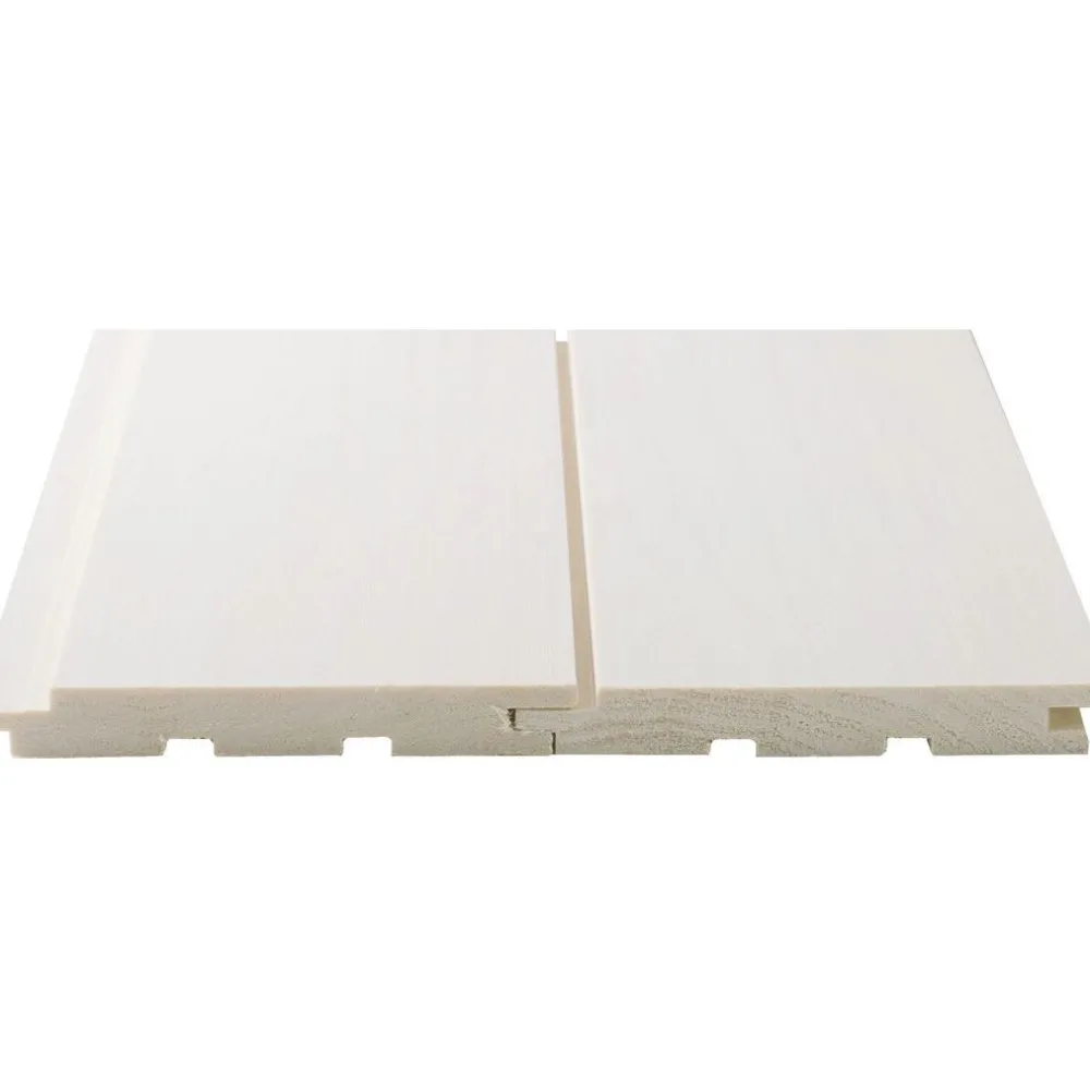 New Sisustus-/saunapaneeli Kuulas Höyry, 15x120x3000 mm haapa STS kuultava valkoinen Saunapaneelit|Saunapaneelit